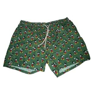 MC2 Saint Barth Disney Mickey Mouse Swim Trunks 3XL Green Resort Swim Shorts